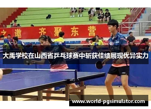 大禹学校在山西省乒乓球赛中斩获佳绩展现优异实力